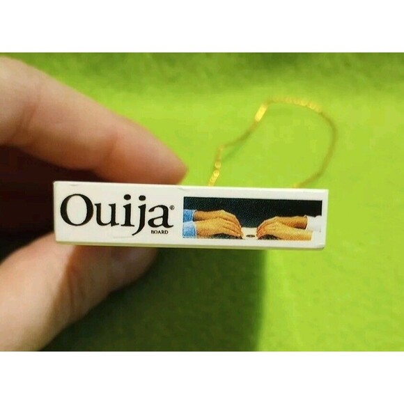 Vintage Parker Bros Ouija Board Keychain NO Planchette Wooden Ouija Ornament - Picture 9 of 14